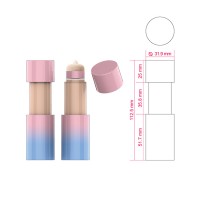 cosmetic makeup plastic blush pink lipstick tube sponge applicator bottle