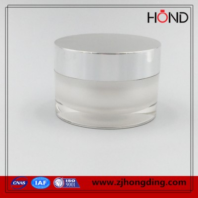 Acrylic round jar for cosmetic cream 5g, 10g, 15g, 30g, 50g, 100g, 200g