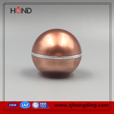 wholesale acrylic jar 15ml rose gold round cosmetic skin plastic jar 15g ball jar