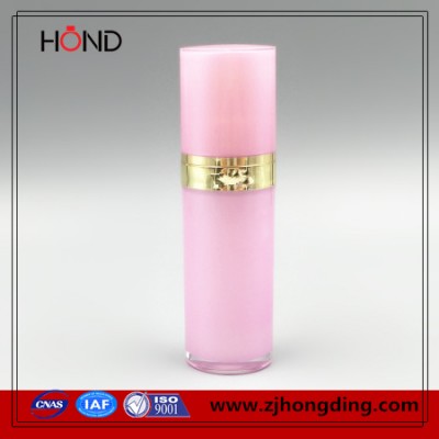 wholesale pink color plastic acrylic pump bottle 30ml plastic lotion bottle