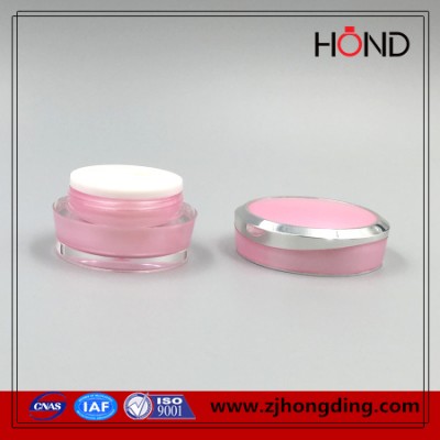 oblique tapered series high quality good selling savle fair glow cream jar/cosmetic packaging acrylic round jar